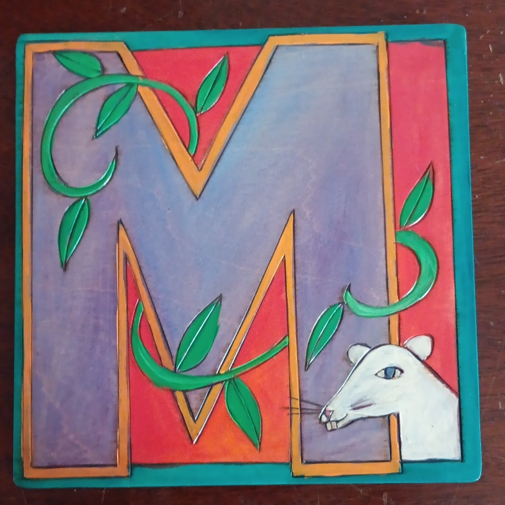 Sticks Wall 'M' Plaque